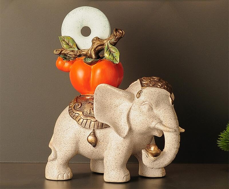 Amazon.co.jp: MOMOAO 象 装飾品 ゾウ 象の彫刻 開運グッズ 風水